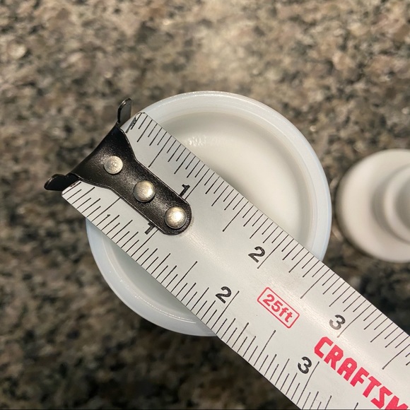 Mid Century Milk Glass Pilar Candle Holder Vintage - Picture 5 of 6